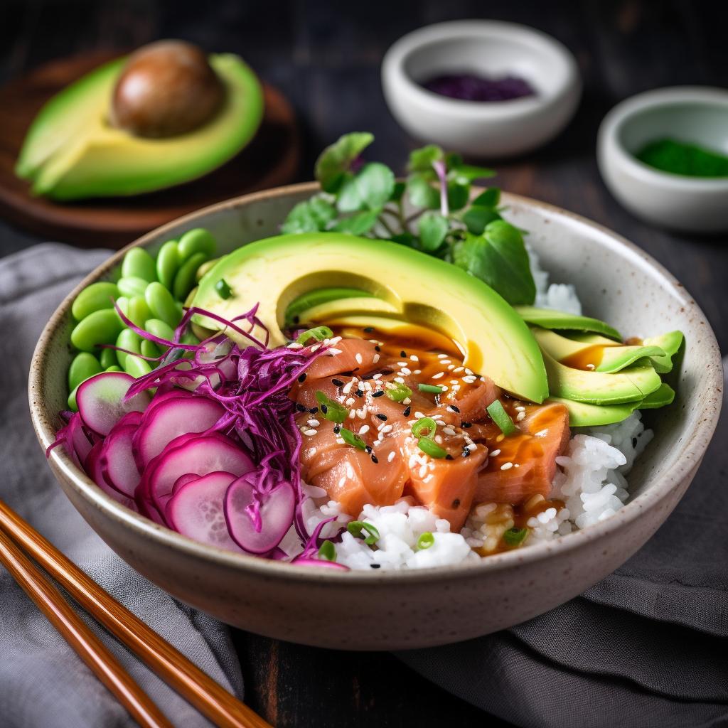 recette Poke Bowl Saumon Avocat